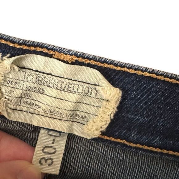 Current Elliott The Kick Jean Bootcut Cropped Jeans Mid Rise Medium Wash Size 30 - Picture 3 of 6